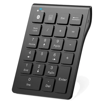 Беспроводная клавиатура Bluetooth Цифровая клавиатура с 22 клавишами Портативная Тонкая Цифровая панель Для Портативного компьютера, ПК, настольного компьютера, ноутбука