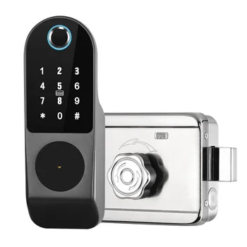 Биометрический цифровой отпечаток пальца, пароль NFC, Умный Электрический замок на Ободе, Дверной замок