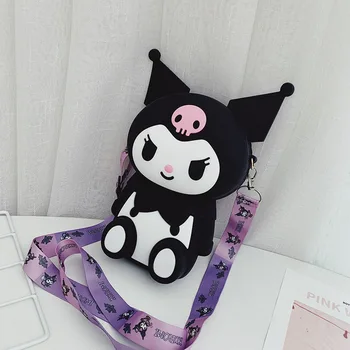 Большая сумка для мобильного телефона Kulomi, женская японская мягкая сумка для девочек, маленький дьявол, сумка-мессенджер, студенческая кукла jk, мультяшная силиконовая сумка