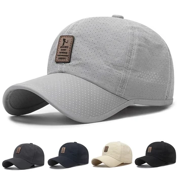 Быстросохнущие сетчатые бейсболки Для женщин и мужчин, Летняя солнцезащитная шляпа, Уличная Дышащая шляпа для гольфа, Рыболовная шляпа, Регулируемая бейсбольная кепка Унисекс Gorras