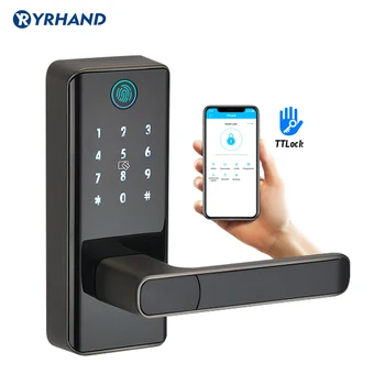 Бытовые Водонепроницаемые наружные ворота с отпечатками пальцев, Bluetooth TT-замок, Wifi-пароль, IC-карта, электронный замок без ключа