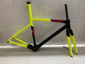 Версия 2022 V3RS Матовая черно-желтая Ограниченная серия Карбоновой велосипедной рамы для шоссейных велосипедов: Набор рамок + Вилка + Подседельный штырь + Гарнитура + Зажим