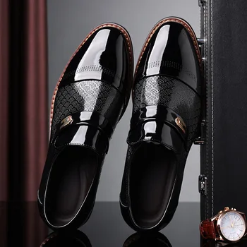 Весенне-летняя мужская кожаная обувь в деловом стиле в британском стиле, мужские лоферы для ног, мужские сандалии