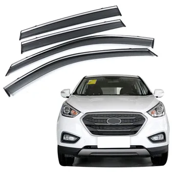 Всепогодные аксессуары для стайлинга автомобилей, подходящие для Hyundai IX35 2010-2015, автомобильные окна, защита от дождя и ветра, солнцезащитный козырек, Дефлектор, отделка козырька