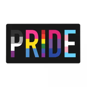 Гей-Прайд, игровой коврик для мыши для ЛГБТ, Офисный Ковер, Коврик для мыши для лесбиянок, гомосексуалистов, асексуалов, пансексуалов, бисексуалов, Коврик для мыши с принтом XXL для геймеров