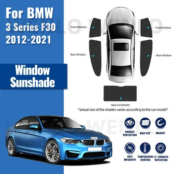 Для BMW 3 серии F30 F80 2012-2018 Автомобильный Солнцезащитный Козырек Переднее Лобовое Стекло Сетка Автомобильная Занавеска Заднее Боковое Окно Солнцезащитный Козырек 318i 320i