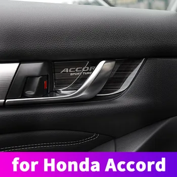 Для Honda Accord 10th 2018 2019 Дверные ручки SMD внутренняя дверная чаша протектор декоративная модификация с блестками из нержавеющей стали