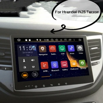 Для Hyundai IX35 Tucson 2015-2018 Android Автомобильное Радио Автоматическая GPS Навигация Мультимедийный Плеер Аудио Стерео DSP Carplay Головное устройство
