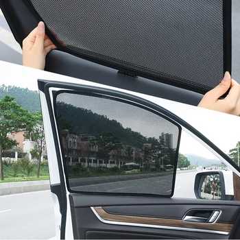 Для Mercedes Benz C Class W205 Автомобильные магнитные солнцезащитные козырьки на боковое стекло, сетчатая шторка, шторка на окно автомобиля, Curtian 2014-2021
