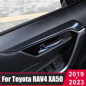 Для Toyota RAV4 RAV 4 2019 2020 2021 2022 2023 XA50 Гибридная Автомобильная Рама Отделка Внутренняя Ручка Крышка Декоративные Полоски Аксессуары