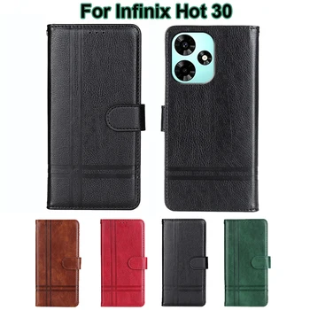 для чехол на Infinix Hot 30 4G Чехол-бумажник Capas Кожаный Чехол Для телефона Capinha De Celualr Infinix Hot 30 Free Fire Funda Etui