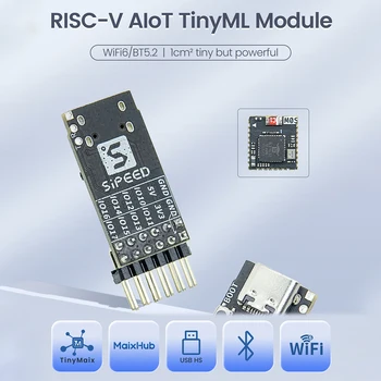 Док-станция Sipeed M0S TinyML RISC-V BL616 Беспроводной Wifi6/Bluetooth 5.2/Плата разработки модуля Zigbee