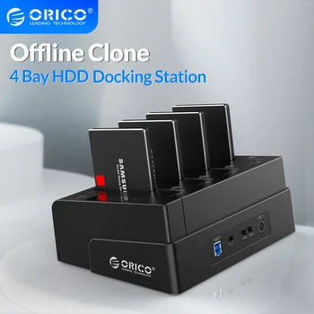Док-станция для жесткого диска ORICO с 2/4 отсеками и автономным клонированием жесткого диска SATA-USB 3.0 для 2,5/3,5 дюймового жесткого диска