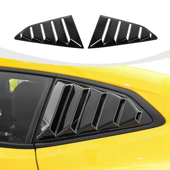 Жалюзи На Задние Боковые стекла Для Chevrolet Camaro 2017-2023 Аксессуары Для Жалюзи из АБС-углеродного волокна