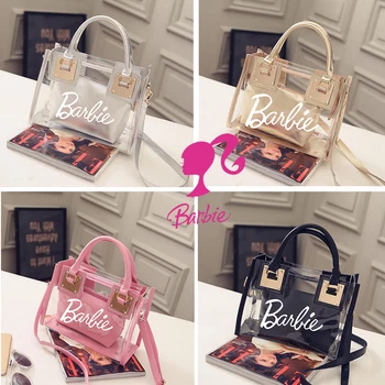 Женская сумка с надписью Barbie, Модная Пляжная сумка Woemn, Портативная Сумка-Мессенджер для девочек, Прозрачные Желейные Женские сумки, мешочек для подарков