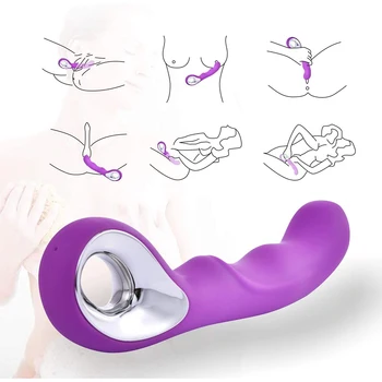 Женский вибратор-стимулятор точки G, перезаряжаемый вибратор-дилдо, силиконовый массажер для взрослых, секс-игрушка для женщин, водонепроницаемая и бесшумная