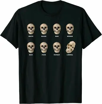 Забавная футболка с изображением Черепа, Антилиберальная, крутая, премиум-класса, отличная идея для подарка, S-4Xl