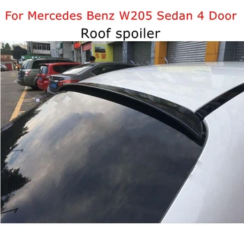 Задний спойлер Из Углеродного волокна На крыше, Оконное крыло Для Mercedes Benz W205 Седан Только 4 двери 15-17 C63 AMG C200 C250 C180 C Class
