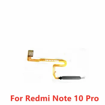 Запасные части Сканер отпечатков пальцев Flex для Xiaomi Redmi Note 10 Pro Кнопка Home Меню Клавиша Возврата Датчик Гибкий кабель Лента