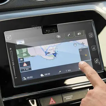 Защитная пленка из закаленного стекла и стали для Suzuki Vitara 2016-2019 Автомобильный экран GPS-навигации