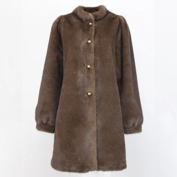 Зимняя женская модная куртка из искусственного меха 2023, высококачественная мягкая и теплая легкая двусторонняя куртка из искусственного меха