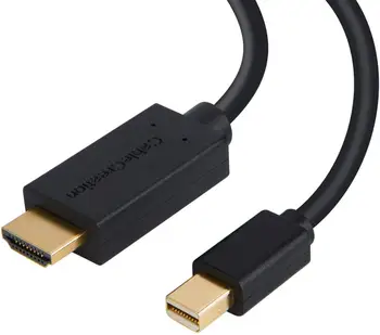 Кабель Mini DP-HDMI, порт Mini DisplayPort-HDMI, поддержка DP1.2 4K x 2K (совместимый с портом Thunderbolt) к адаптеру HDMI AV HDTV