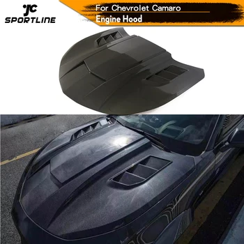 Капот двигателя из углеродного волокна для Chevrolet Camaro Coupe 2016 2017 2018, Отделка крышки капота двигателя, Автомобильные аксессуары