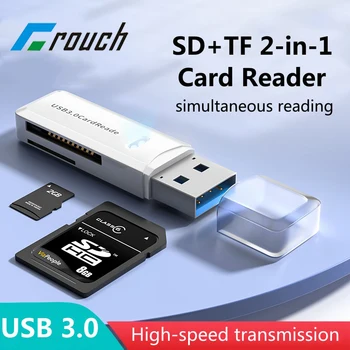 Кард-ридер 2 В 1 USB3.0 Micro SD Кард-ридер TF Карта для чтения памяти Высокоскоростной Адаптер для передачи данных Флэш-накопитель Аксессуары для ноутбуков