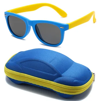 Классические Детские Силиконовые Солнцезащитные очки UV400, Очки для Мальчиков и Девочек, Очки TR90, Детские Солнцезащитные очки с Защитой от Ультрафиолета, Детские Очки