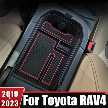 Консольный Органайзер Лоток Чехол Центральный Подлокотник Коробка Для Хранения Toyota RAV4 2019 2020 2021 2022 RAV 4 XA50 XA 50 Автомобильные Аксессуары