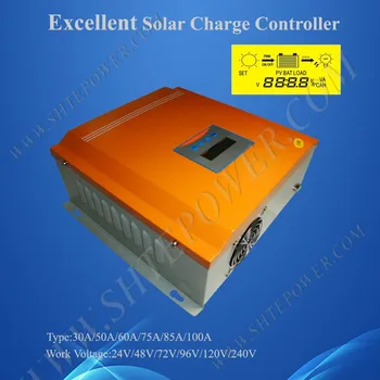 контроллер солнечного зарядного устройства, контроллер батареи 96 В, регулятор 75a, регулятор солнечной панели