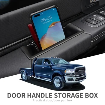 Коробка для хранения Дверных Ручек для Dodge RAM 1500 2019 2020 2021 Автомобильный Боковой Подлокотник Органайзер Контейнер Лоток Аксессуары Для Уборки