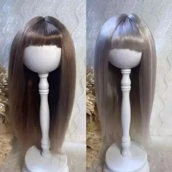 Кукольные парики для Blythe Qbaby из мохера с длинными волосами и шалью на голове 9-10 дюймов