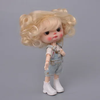 Кукольный парик BJD Sd1/8 Из Высокотемпературного Шелка, милый кукольный парик, покрытие для волос, кукольная одежда