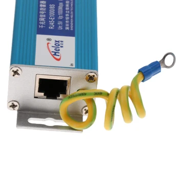 Локальная сеть Ethernet 1000 Мбит/с RJ-45 LAN Сетевой Громкоговоритель/защита от разрядников Синий