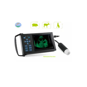 Медицинский Ручной полноцифровой ультразвуковой сканер, ультразвуковой аппарат для животных, многоязычное ультразвуковое оборудование для использования на ферме