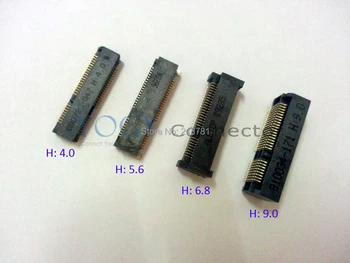 Микс 20 штук (4 модели) Оригинальный Новый 52-контактный сетевой слот Mini PCI E H: 4,0, 5,6, 6,8, 9,0 Разъем для беспроводной карты ноутбука