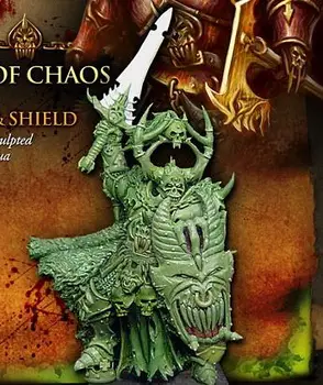 модельный комплект из смолы Avatars of War 28212 Lords of Chaos sword shield