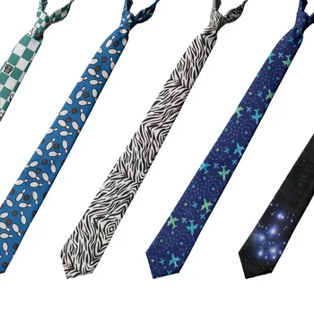Модный решетчатый мужской галстук из полиэстера 8 см с 3D принтом, Повседневный тонкий Свадебный деловой галстук, высококачественные аксессуары для вечеринок из полиэстера, галстук