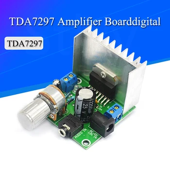 Модуль платы аудиоусилителя TDA7297, двухканальные детали для DIY Kit, двухканальный цифровой усилитель мощностью 15 Вт + 15 Вт