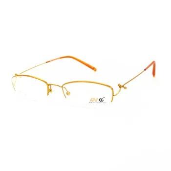 Мужские Женские Золотые оправы для очков Оптические очки без оправы Rx able Очки для близорукости