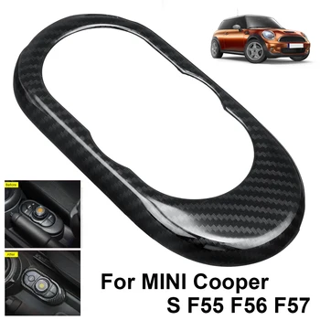 Накладка на панель консоли управления автомобилем, накладка на панель из углеродного волокна для BMW MINI Cooper S F55 F56 F57, интерьер автомобиля