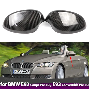 Накладки на Боковые зеркала заднего Вида из настоящего Углеродного волокна Для BMW 3 Серии E92 coupe Pre-LCI 06-09 E93 Convertible Pre-LCi 06-08