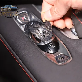 Настоящее Углеродное волокно Для Chevrolet Corvette C8 Z51 Z06 2020-2023 Наклейка на кнопку автомобильного режима Аксессуары для интерьера автомобиля