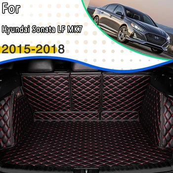 Негибридные коврики для багажника Hyundai Sonata LF MK7 2015 2016 2017 2018, защита от грязи, органайзер для хранения в багажнике автомобиля, автомобильные аксессуары
