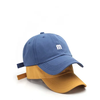 Новая бейсбольная кепка для мужчин, вышитая буквой M, кепка с изогнутыми полями, уличная модная мужская спортивная Повседневная женская бейсболка с солнцезащитным кремом