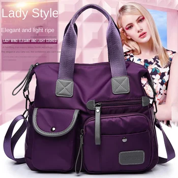Новая европейская и американская модная женская сумка для мамы, нейлоновая сумка на одно плечо, портативная дорожная большая сумка
