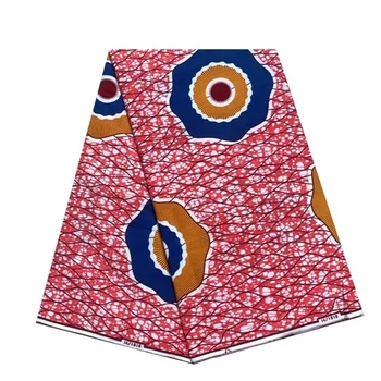 Новая ткань с восковым принтом Анкары, 100% хлопок, Гарантированное шитье Tissu Pagne в нигерийском стиле, настоящая африканская ткань из настоящего воска для платья