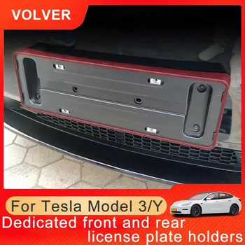 Новая Энергетическая Лицензия Для Tesla Model Y/3 Пластинчатая Рама Модельного Автомобиля Передняя Задняя Модификация Аксессуары Внешние Автозапчасти 2022 2023