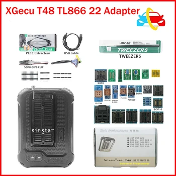 Новейший программатор XGecu T48 TL866 TL866II XGECU [TL866-3G] поддерживает 31000 + микросхем для EPROM/MCU/SPI/Nor/NAND Flash + 9 адаптеров